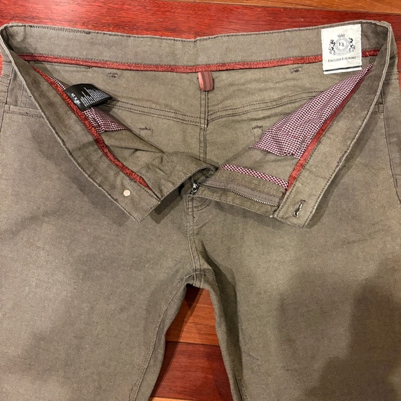 English Laundry Straight Leg Jeans Men's 38x30 Lt. Weight Stretch Light Brown - Picture 3 of 8